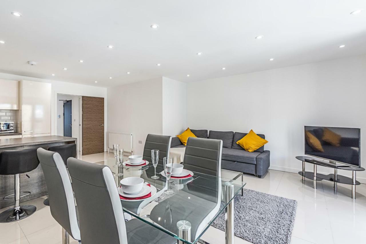 Modern Apartment Canary Wharf London Eksteriør bilde